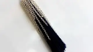 Tassel Earrings with Chains Серьги-Кисточки с Цепочками