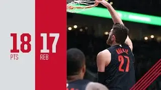 Jusuf Nurkic (18 pts, 17 reb) Highlights vs. Boston Celtics | November 11, 2018