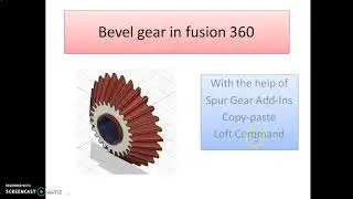 Fusion 360 | Simplest method | Bevel Gear in Fusion360 | 
