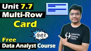 7.7 How to Create Multi Row Card in Power BI | Data Analyst Lecture for Beginner | Nishant Bhaiya