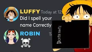 Straw hats got Death Note | One Piece discord server