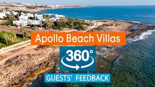 Apollo Beach Villas: VR 360° Drone Review Based on TripAdvisor. Cyprus