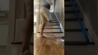 Dr. Chris with the quick carpet stair tread install!