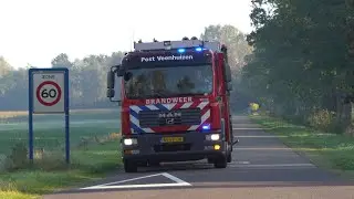 Brandweer Veenhuizen met spoed naar ongeval met gevaarlijke stoffen in gevangenis Norgerhaven