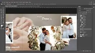 Photoshop 2022 l How to make wedding album in photoshop l Anvi patel