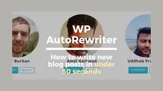 WP AutoRewriter Review – How to write new blog posts in under 30 seconds
