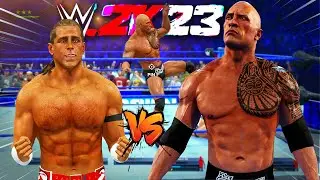 WWE 2K23 EXCLUSIVE EARLY GAMEPLAY - Shawn Michaels Vs The ROCK   PS5 Gameplay