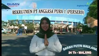 VIDEO PROFIL DIRI - REKRUTMEN PT ANGKASA PURA I(PERSERO) #sarahputrimaulana #AngkasaPura1 #rekrutmen