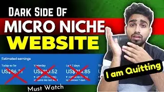 Dark Side of Micro Niche Blogging: I Quit Micro Niche Blogging 