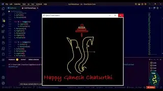 Happy Ganesh Chaturthi Using Python Turtle| Code Python Programming Hub