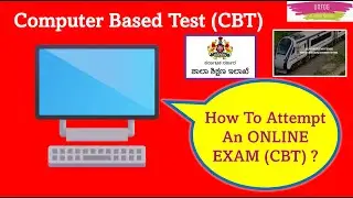 How To write ONLINE EXAM (Computer Based Test - CBT) #tet  #rrb_cbt_exam_demo