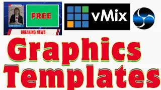 Free Templates use software vMix & OBS | Video templates news event | Multiview virtual sets