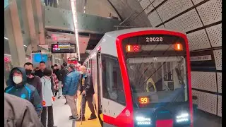 Scenes From the First Central Subway Bound LRV (and Chinatown Station)
