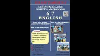 6-7 | LISTENING, READING, WRITING, GRAMMAR TESTS, THE PICTURES AND WRITE YOUR OPINION