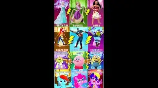 Tiles Hop Game   Play All the Dancing Heroes Together #shorts #elsa #minion #mylittlepony