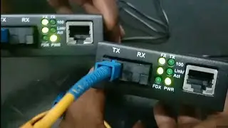 Using single fiber media converter access ip camera