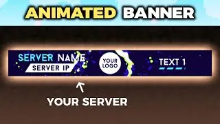 Minecraft Server Banner Template - "Neon Tornado" ⛏️