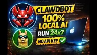 Setup Clawdbot with Ollama on Mac | 100% Free Local AI | No API Key | 24×7 Run