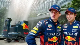 Formula 1 Drivers Vs Cleaning Machines in Singapore 🫧🇸🇬 