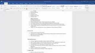 How To Create A Resume Free In Microsoft Word
