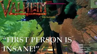 VALHEIM WITH FIRST PERSON MOD - The First and Second BOSS! - 6 Players | Funny Moments