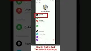How to Enable Dark theme on fb Messenger