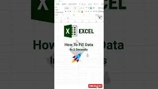 How to fill data in Excel sheet | Excel Tricks| #excel #shorts #exceltricks #education #explore