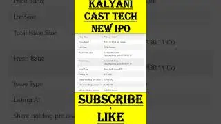 Kalyani IPO | Kalyani Cast IPO GMP | Kalyani Cast IPO Latest GMP | Kalyani Cast IPO