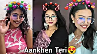 Aankhein Teri Kitni Haseen || Instagram Hot Girl 🔥 || WhatsApp Status || #cupcut #ankheinteri