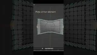 Blender. Plate armor element.