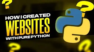 Building a stunning EPIC Website with Python for free!