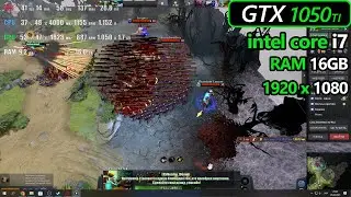 GTX 1050 TI 4GB + intel core i7-7700hq 16GB RAM test dota 2