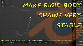 How To Make Rigid Body Chains Stable In Blender