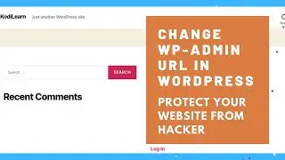 How To Change wp-admin URL To Any That You Want In Wordpresss | Protect Your Website From Hacker