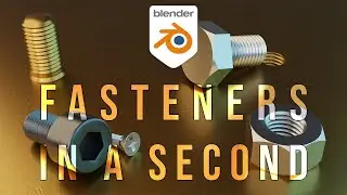 How to make screws, bolts, nuts and threads in Blender - easy with free add-on