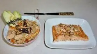 Kayaku gohan with sake kasu & Arctic Char