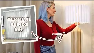 Turn Vertical Blinds into Modern Art Deco Floor Lamp