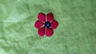 Applique saree tutorial/ শাড়ী‌তে এপ্লিকের কাজ