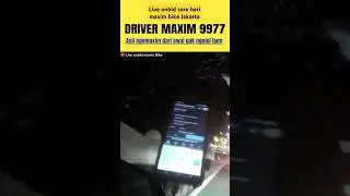 Live onbid maxim bike sore hari Jakarta , maxim driver !