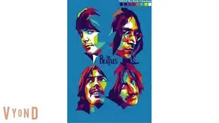 Colorful Beatles fanart