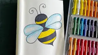 How to draw Honey Bee 