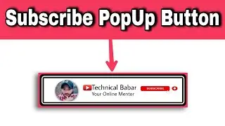 How to add Pop up Subscribe Button For Youtube Video[ Awesome Subscribe Button]