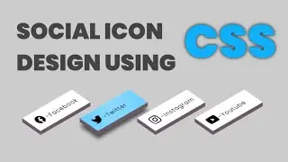 CSS Social Icons | CSS Hover Effects | Nizami Coding | 