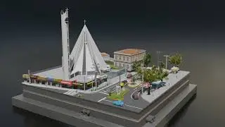 Caruaru City Cathedral, Brazil (animation)