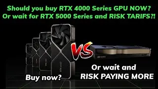SHOULD YOU BUY A 4000 SERIES GRAPHICS CARD NOW? Or RISK THE TARIFS and WAIT for THE RTX 5000 SERIES?