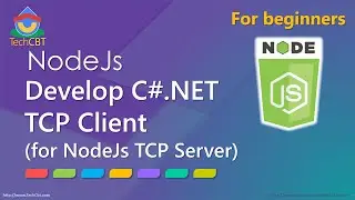 How to develop C# TCP Client to connect to Node Js TCP Server