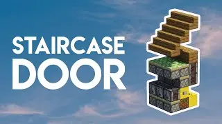 Hidden Door in a Staircase (Expandable) | Minecraft Java 1.21+ Redstone Tutorial