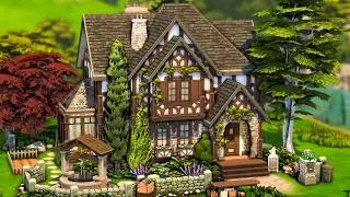 TUDOR COTTAGE 🍂 The Sims 4 Save File Speed Build | No CC