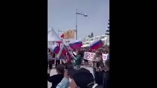 Россия- гарант мира . На Кипре прошла акция в поддержку России