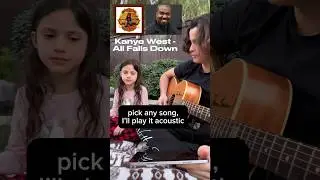 little girl sings Kanye West